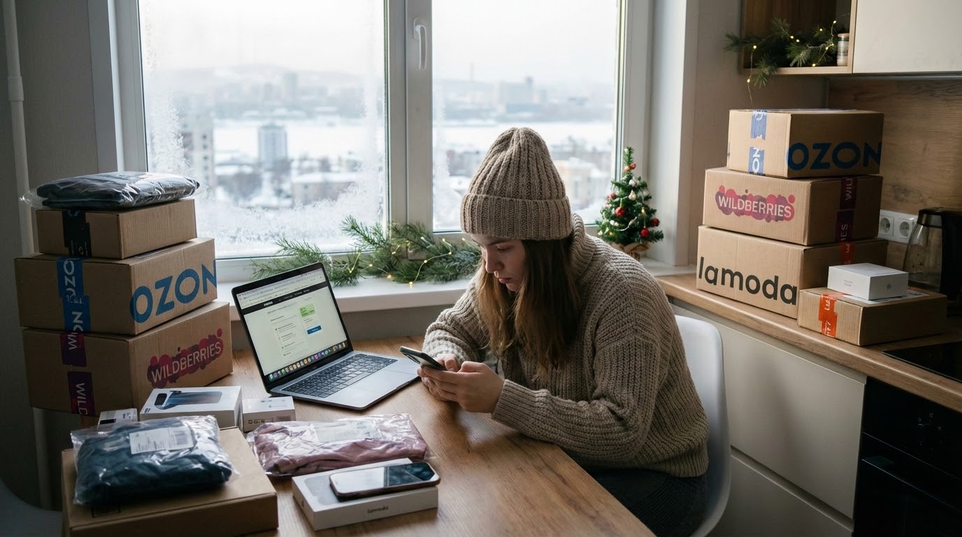 Маркетплейсы против ТЦ: как хабаровчане начали год с онлайн-покупок 🛒
