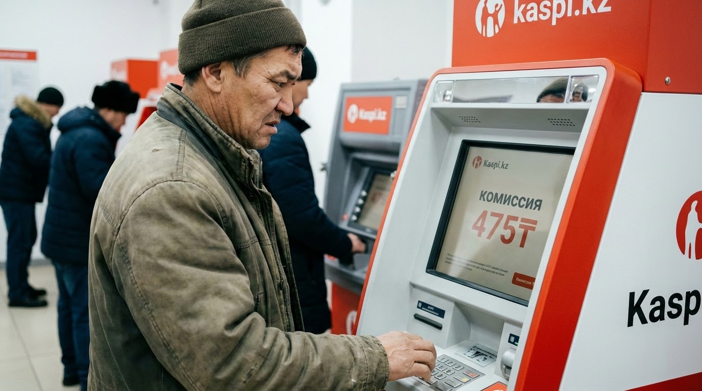 Kaspi ввёл комиссию 475₸ за наличные: кого это коснётся? 💸
