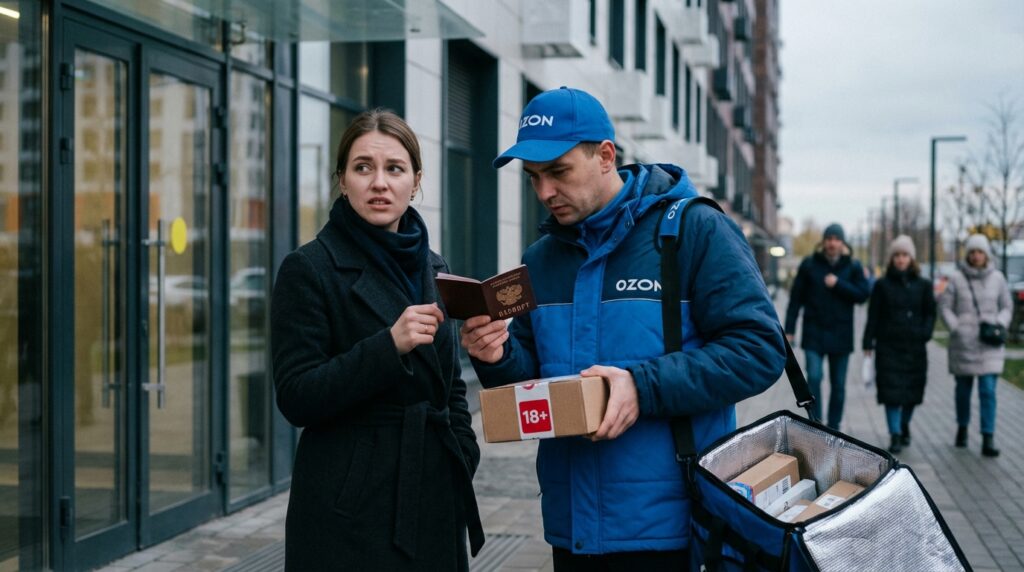 подтверждение возраста Ozon