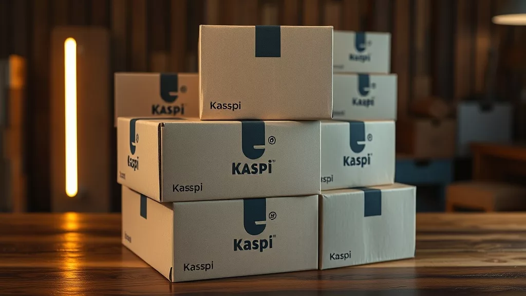 Упакованные заказы с логотипом Kaspi готовы к доставке в Ближний Восток