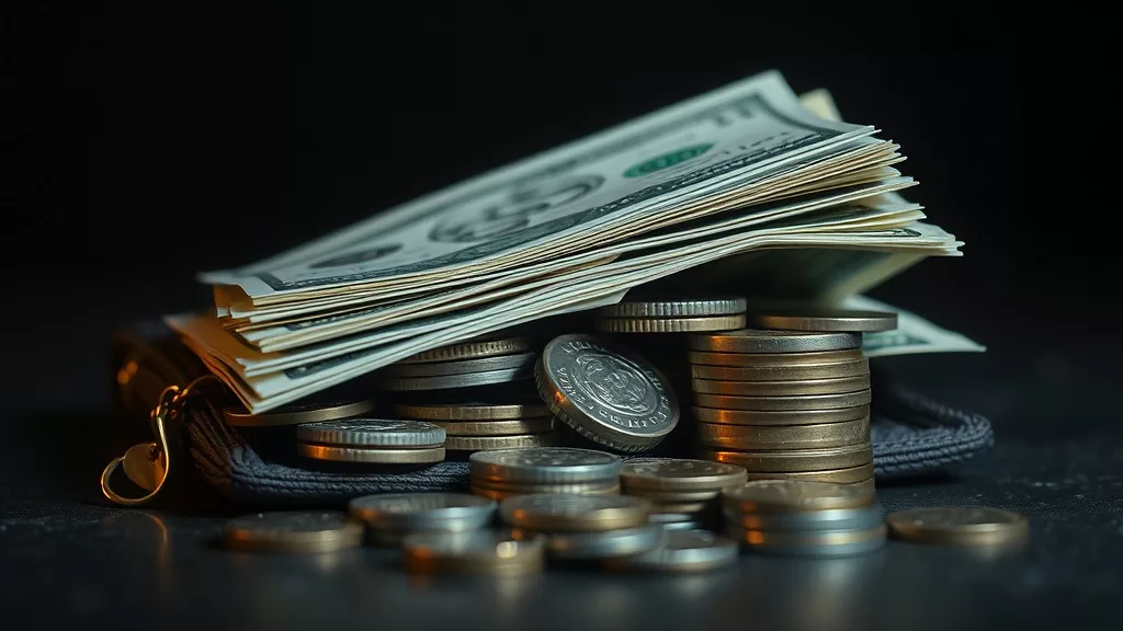 Кошелёк с деньгами — символ дополнительных налоговых расходов продавца