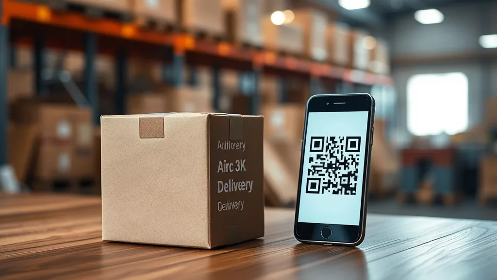 Оплата через единый QR при получении заказа — смартфон и посылка
