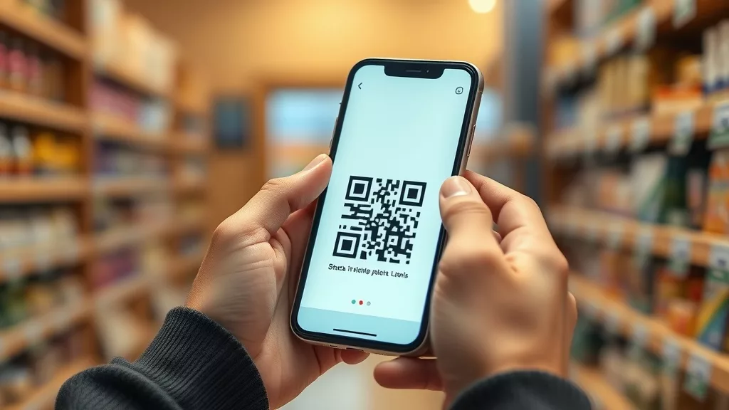 Продавец сканирует единый QR Kaspi при приёме оплаты в магазине