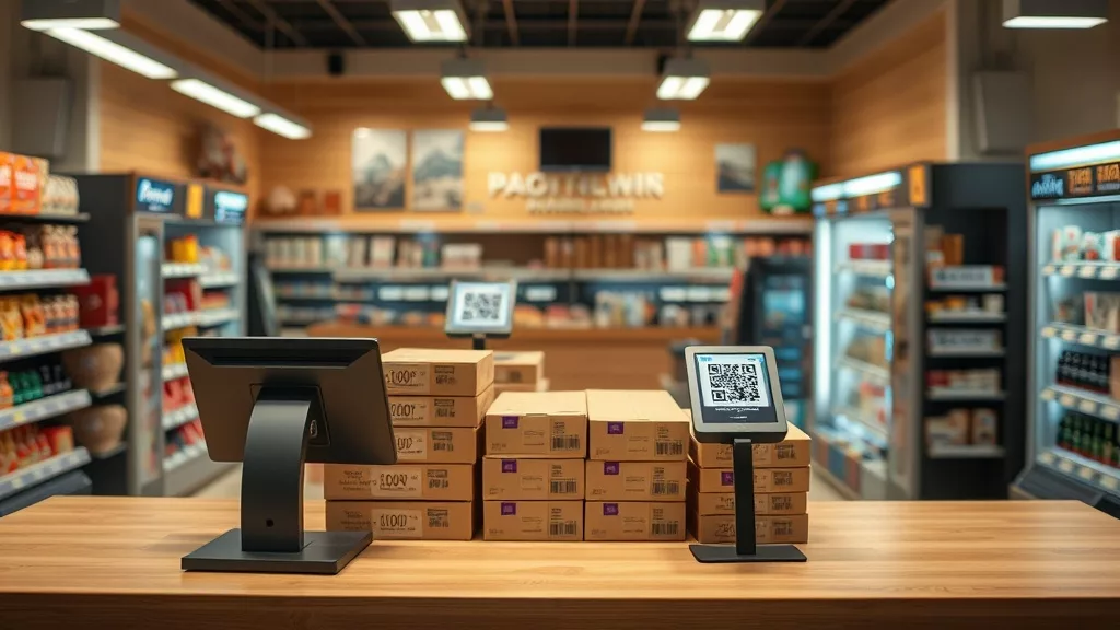 Касса казахстанского магазина с единым QR-кодом для приёма платежей через любой банк