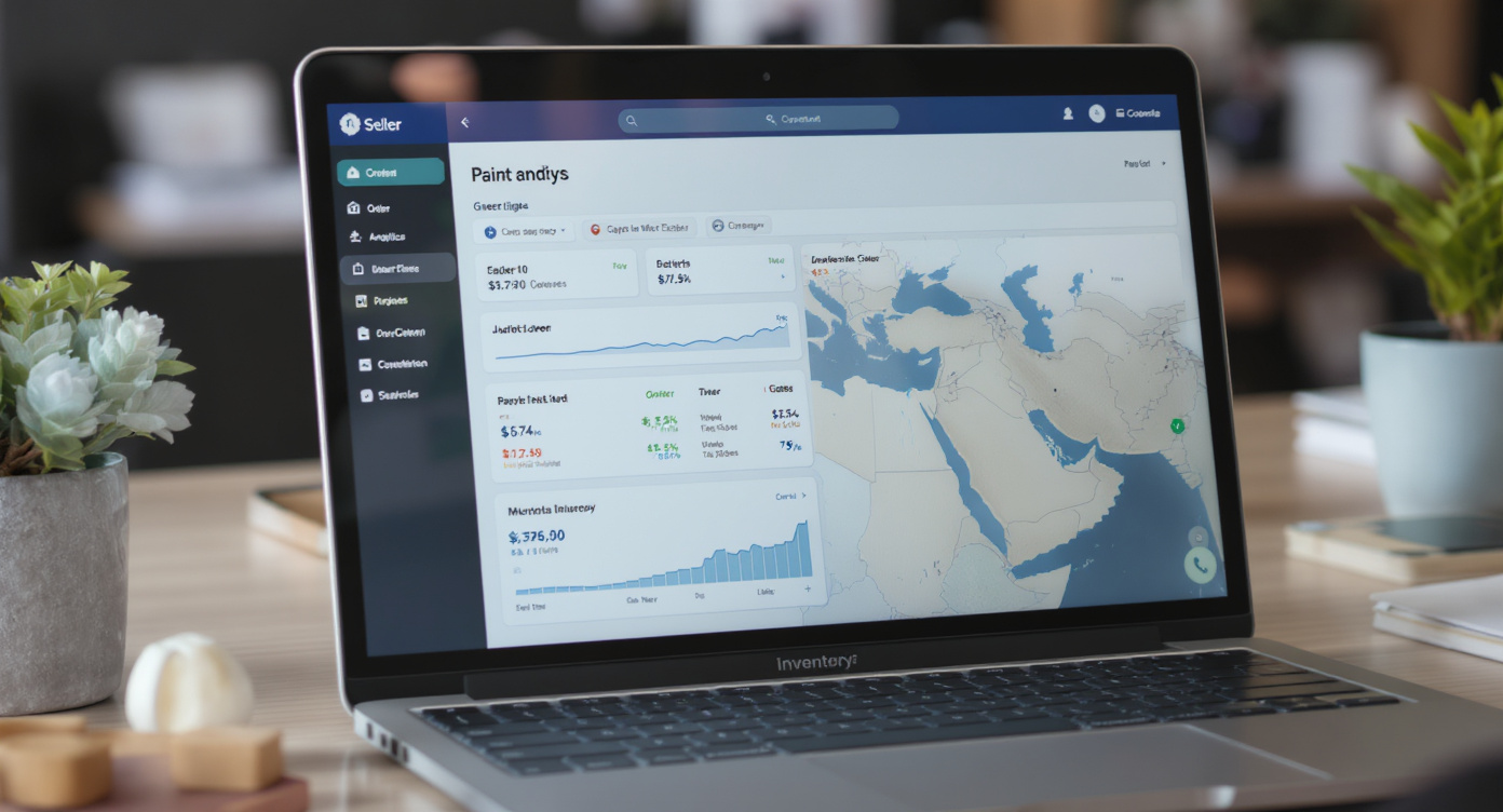 Панель продавца Kaspi с аналитикой заказов из региона