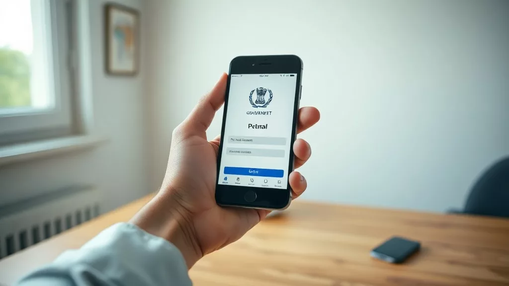 Смартфон с порталом egov.kz для изменения названия ИП онлайн