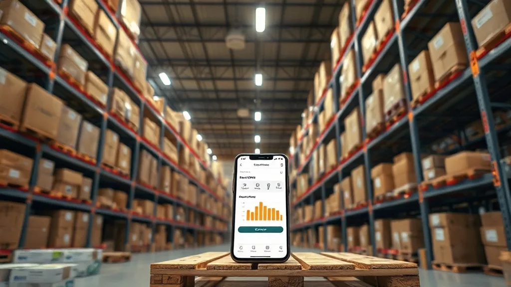 Склад маркетплейса и смартфон с банковским приложением Ozon