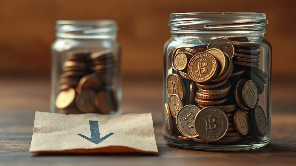 Монеты в банке и стрелка вниз — давление на розничные продажи в Казахстане